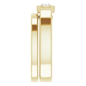 Rings 14K Yellow  4.1 mm Round Solitaire Engagement Ring Mounting