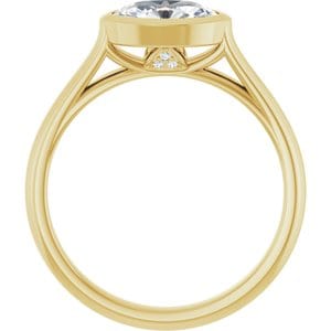 Rings 14K Yellow  8x6 mm Oval Engagement Ring Mounting