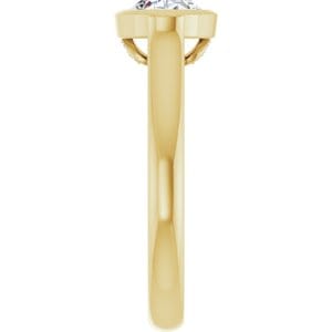 Rings 14K Yellow  8x6 mm Oval Engagement Ring Mounting