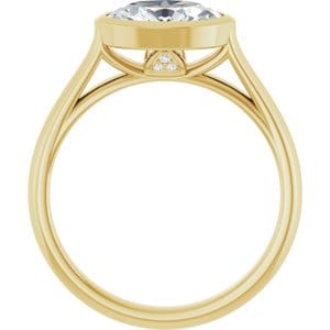 Rings 14K Yellow  9x7 mm Oval Engagement Ring Mounting