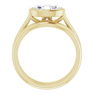 Rings 14K Yellow  9x7 mm Oval Engagement Ring Mounting