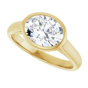Rings 14K Yellow  9x7 mm Oval Engagement Ring Mounting