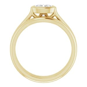 Rings 14K Yellow  6x4 mm Oval Engagement Ring Mounting