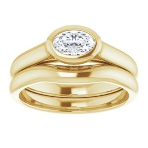 Rings 14K Yellow  6x4 mm Oval Engagement Ring Mounting