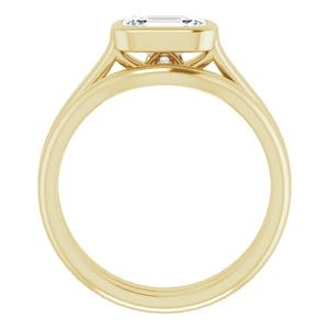 Rings 14K Yellow  7x5 mm Emerald Engagement Ring Mounting
