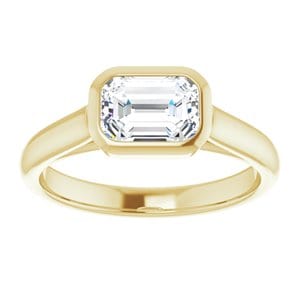 Rings 14K Yellow  7x5 mm Emerald Engagement Ring Mounting