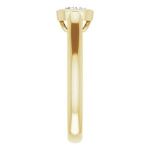 Rings 14K Yellow  7x5 mm Emerald Engagement Ring Mounting