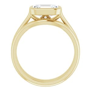 Rings 14K Yellow  8x6 mm Emerald Engagement Ring Mounting
