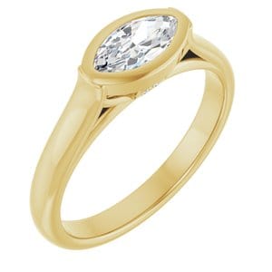 Rings 14K Yellow  8x4 mm Marquise Engagement Ring Mounting