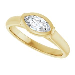 Rings 14K Yellow  8x4 mm Marquise Engagement Ring Mounting