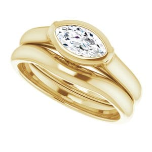 Rings 14K Yellow  8x4 mm Marquise Engagement Ring Mounting