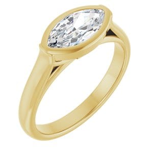 Rings 14K Yellow  10x5 mm Marquise Engagement Ring Mounting