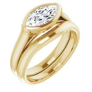Rings 14K Yellow  10x5 mm Marquise Engagement Ring Mounting