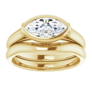 Rings 14K Yellow  10x5 mm Marquise Engagement Ring Mounting
