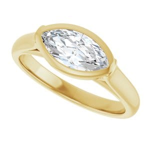 Rings 14K Yellow  10x5 mm Marquise Engagement Ring Mounting