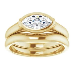 Rings 14K Yellow  9x4.5 mm Marquise Engagement Ring Mounting