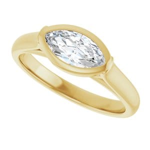 Rings 14K Yellow  9x4.5 mm Marquise Engagement Ring Mounting