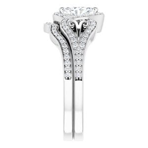 Rings 14K White  6x3.5 mm Marquise Engagement Ring Mounting