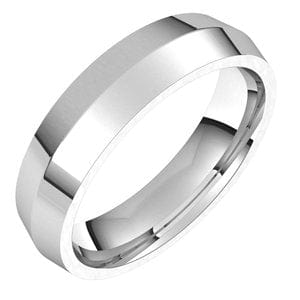 Sterling Silver 5 mm Knife Edge Comfort Fit Band Size 8