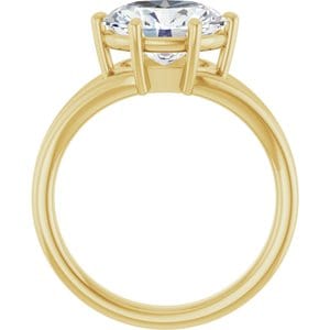 Rings 14K Yellow  10x8 mm Oval Solitaire Engagement Ring Mounting