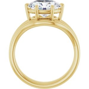 Rings 14K Yellow  10x8 mm Oval Solitaire Engagement Ring Mounting