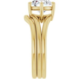 Rings 14K Yellow  10x8 mm Oval Solitaire Engagement Ring Mounting