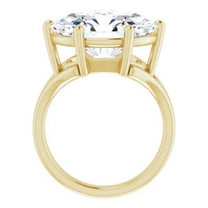 Rings 14K Yellow  16x12 mm Oval Solitaire Engagement Ring Mounting