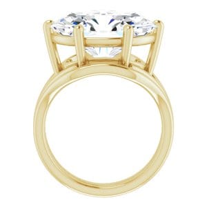 Rings 14K Yellow  16x12 mm Oval Solitaire Engagement Ring Mounting
