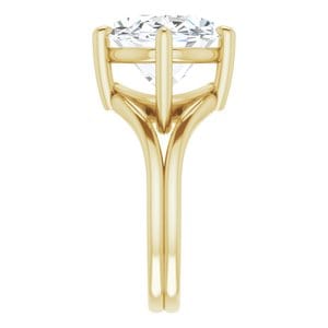 Rings 14K Yellow  16x12 mm Oval Solitaire Engagement Ring Mounting