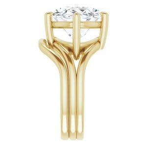 Rings 14K Yellow  16x12 mm Oval Solitaire Engagement Ring Mounting