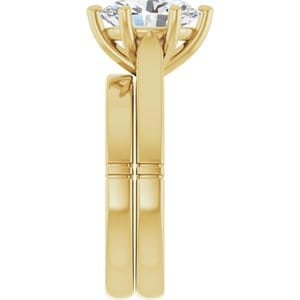 Rings 14K Yellow  10x8 mm Oval Solitaire Engagement Ring Mounting