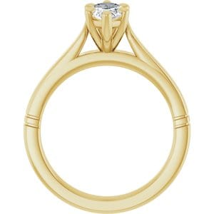 Rings 14K Yellow  10x5 mm Marquise Solitaire Engagement Ring Mounting