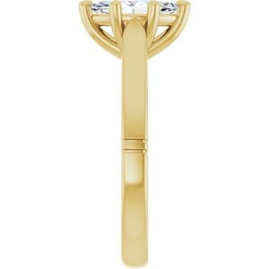 Rings 14K Yellow  10x5 mm Marquise Solitaire Engagement Ring Mounting