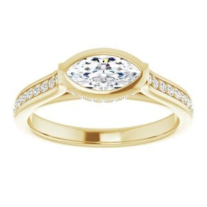 Rings 14K Yellow  8x4 mm Marquise Engagement Ring Mounting