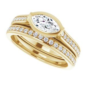 Rings 14K Yellow  8x4 mm Marquise Engagement Ring Mounting
