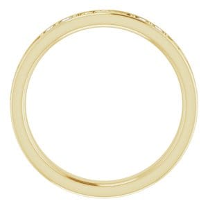 Rings 14K Yellow 1.75 mm Round Eternity Band Mounting Size 6.5