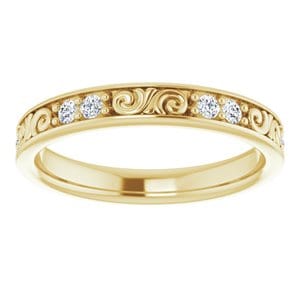 Rings 14K Yellow 1.75 mm Round Eternity Band Mounting Size 6.5