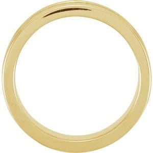 Rings 18K Yellow 7.5 mm Fleur-de-lis Band Size 5