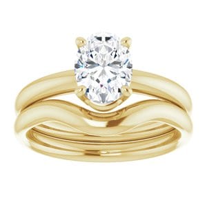 Rings 14K Yellow 8x6 mm Oval Engagement Ring Mounting