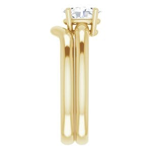 Rings 14K Yellow 7x5 mm Oval Engagement Ring Mounting