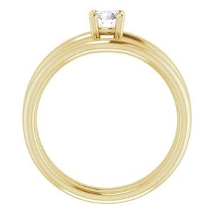 Rings 14K Yellow 4.4 mm Round Engagement Ring Mounting