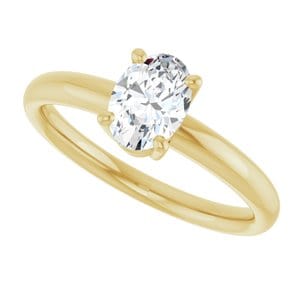 Rings 14K Yellow 7x5 mm Oval Engagement Ring Mounting