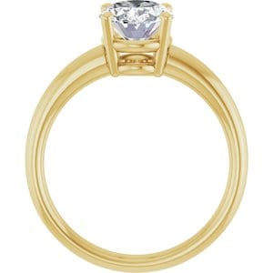 Rings 14K Yellow 9x7 mm Oval Engagement Ring Mounting