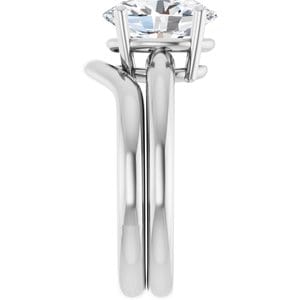 Rings Sterling Silver 10x8 mm Oval Engagement Ring Mounting
