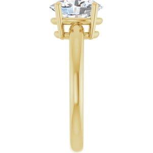 Rings 14K Yellow 9x7 mm Oval Engagement Ring Mounting