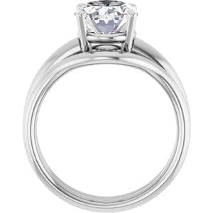 Rings Sterling Silver 10x8 mm Oval Engagement Ring Mounting