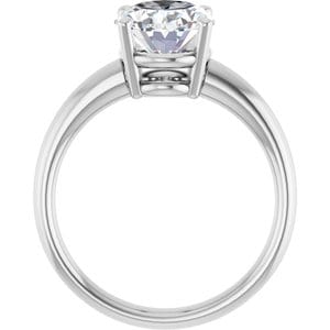Rings Sterling Silver 10x8 mm Oval Engagement Ring Mounting