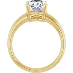 Rings 14K Yellow 10x8 mm Oval Engagement Ring Mounting