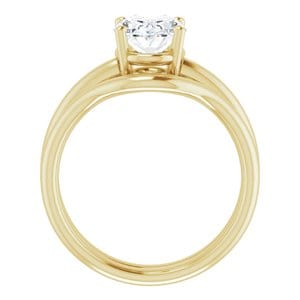 Rings 14K Yellow 9x7 mm Oval Engagement Ring Mounting