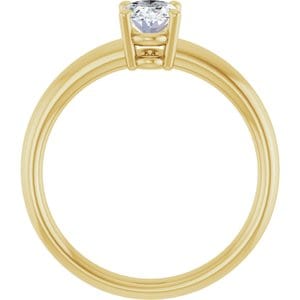 Rings 14K Yellow 7x5 mm Oval Engagement Ring Mounting